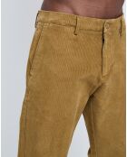 Pantalon slim Tapered 360 Flex moutarde