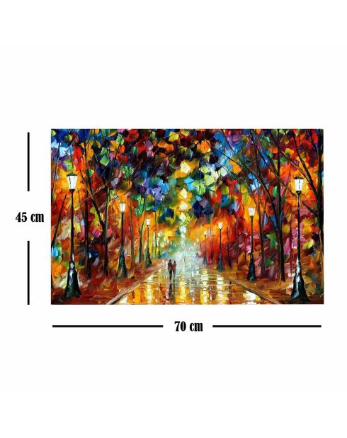 Riproduzione di Leonid Afremov dipinto multicolore - 45x70 cm