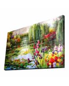 Tableau reproduction Claude Monet multicolore  - 45x70 cm