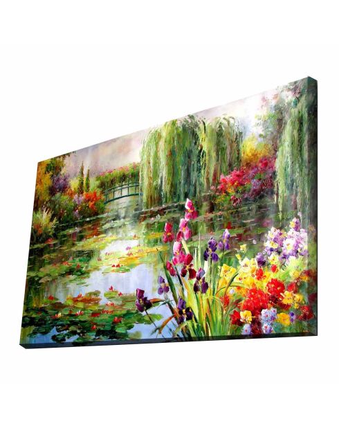 Tableau reproduction Claude Monet multicolore  - 45x70 cm