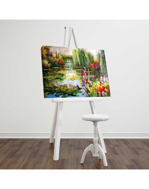 Tableau reproduction Claude Monet multicolore  - 45x70 cm