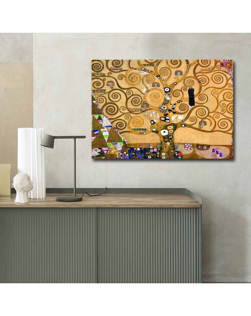 Tableau reproduction Gustav Klimt multicolore - 70x100 cm