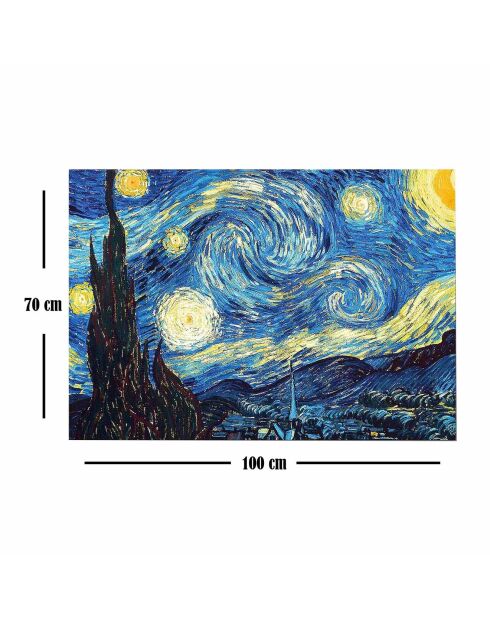 Tableau reproduction Van Gogh bleu - 70x100 cm