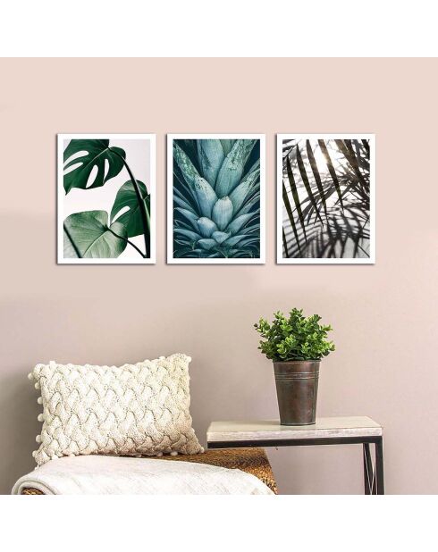 Tableau décoratif 3 pièces  Nature multicolore  - 94x40 cm