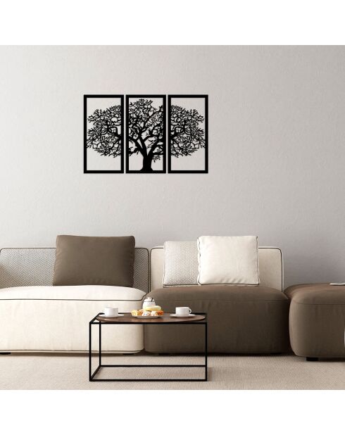 Décoration murale Arbre noire - 105x66 cm