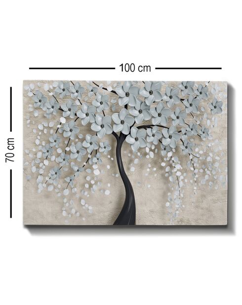 Tableau canvas décoratif  beige - 70x100 cm