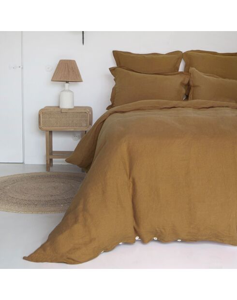 Housse de couette 100% Lin Hortense bronze