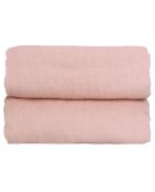 Drap housse 100% Lin Hortense vieux rose