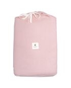 Drap housse 100% Lin Hortense vieux rose