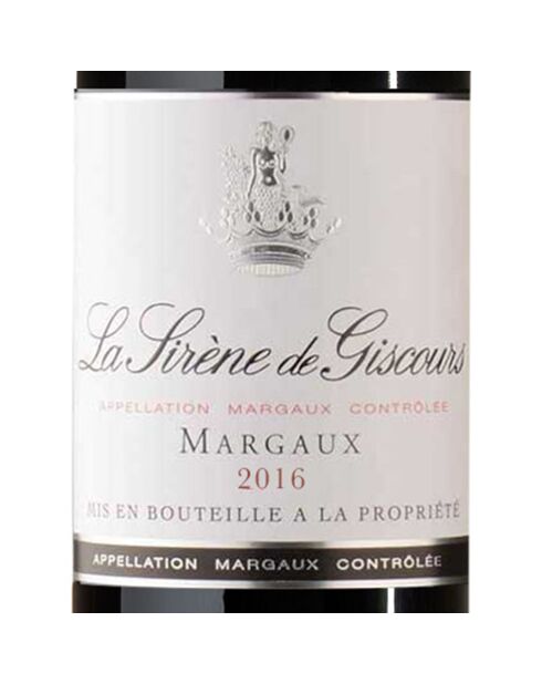 1 Margaux 2016 La Sirène de Giscours 75cl
