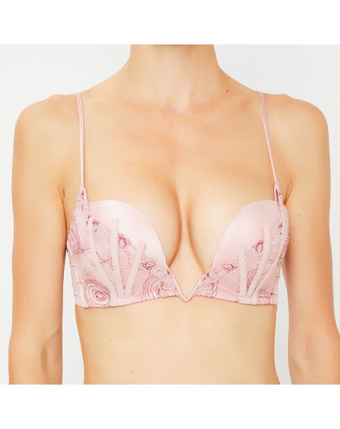 Soutien-gorge paddé Elements rose poudré/rouge