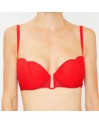 Soutien-gorge balconnet Garnet rouge