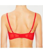 Soutien-gorge balconnet Garnet rouge