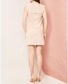 Robe sans manches en velours de Cuir sable
