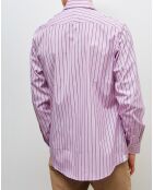 Chemise Tailored Fit Mayfair rose/blanc