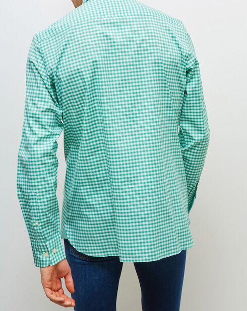 Chemise classique vert/blanc