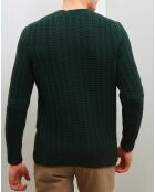 Pull en Laine mélangée Mayfair col rond grosse maille vert foncé