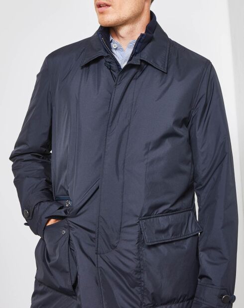 Blouson en flanelle Mayfair bleu marine