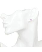 Boucles d'oreilles Gouttes Etincelantes Améthyste 1.26 ct or jaune