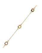 Bracelet Petites Pépites Pierres semi-précieuses 1.2 ct or jaune