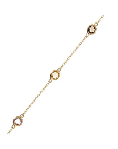 Bracelet Petites Pépites Pierres semi-précieuses 1.2 ct or jaune