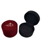 Rosafarbener Dragee-Anhänger, Gelbgold, Diamanten 0,05 ct und Citrin 4,4 ct