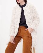 Manteau Vani fausse fourrure beige