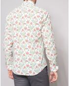Chemise Regular Fit imprimé fleuri blanc/multicolore