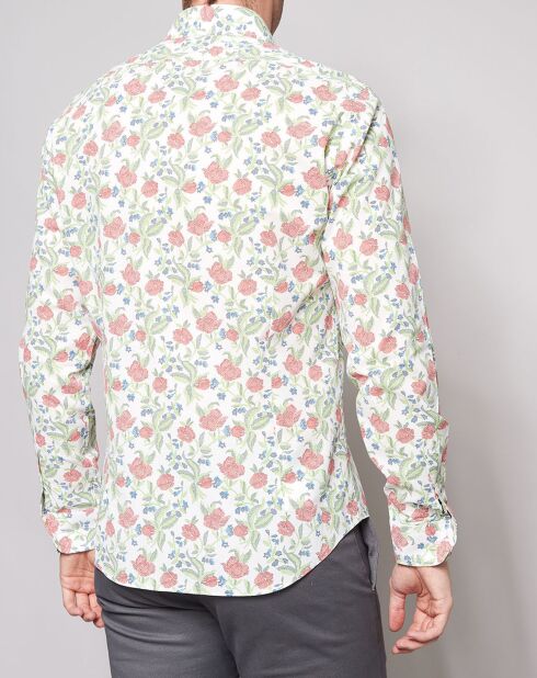 Chemise Regular Fit imprimé fleuri blanc/multicolore