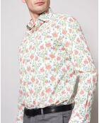 Chemise Regular Fit imprimé fleuri blanc/multicolore