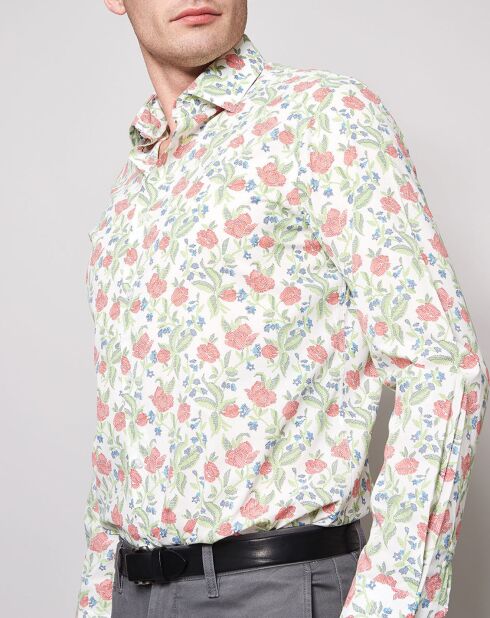 Chemise Regular Fit imprimé fleuri blanc/multicolore