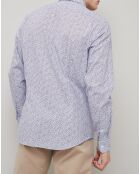 Chemise Regular Filt à fleurs bleu ciel