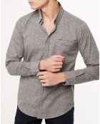 Chemise regular Orlando imprimée galet