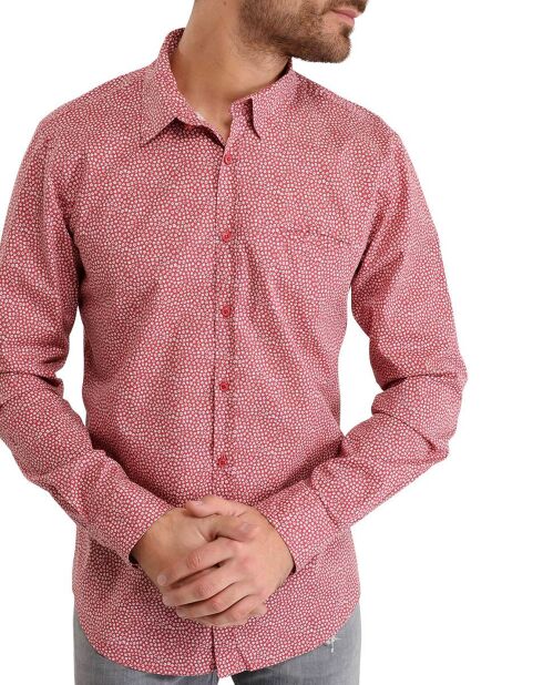 Chemise regular Orlando imprimée groseille