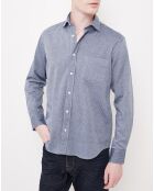 Chemise Regular Paul imprimée bleue