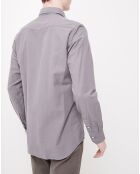 Chemise Slim Storm Pat grise