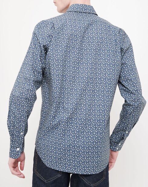 Chemise Regular Paul imprimée bleue