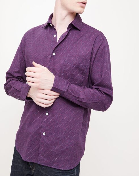 Chemise Regular Penn imprimée violette