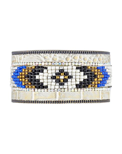 Manchette Faogal beige/bleu/rouge