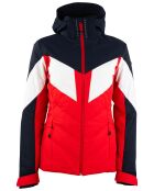 Doudoune de ski Galise rouge/blanc/marine