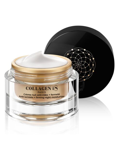 Crema notte antirughe + compattezza con collagene e diamante - 50 ml