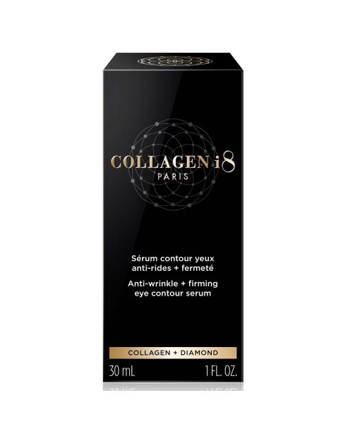 Siero contorno occhi antirughe + rassodante con collagene e diamante - 30 ml