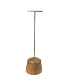 Porte-parapluie en teck igapo naturel - 26x26x90 cm