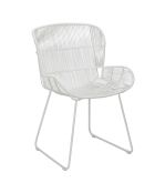 Fauteuil de table con dao blanc - 74x66.5  x82.5   cm