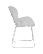 Fauteuil de table con dao blanc - 74x66.5  x82.5   cm