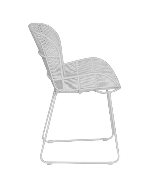 Fauteuil de table con dao blanc - 74x66.5  x82.5   cm