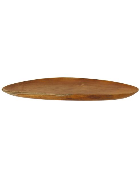 Dessous assiette cristobal teck massif  bois de teck/naturel - 30x27 cm