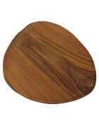 Dessous assiette cristobal teck massif  bois de teck/naturel - 30x27 cm