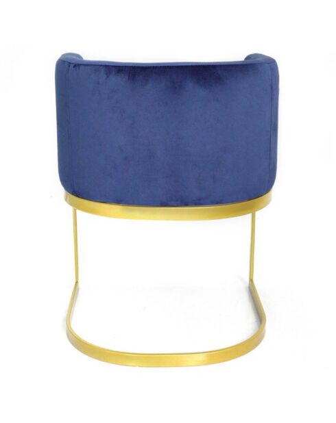 Noelie blau/goldener Stuhl - 55x58x75 cm