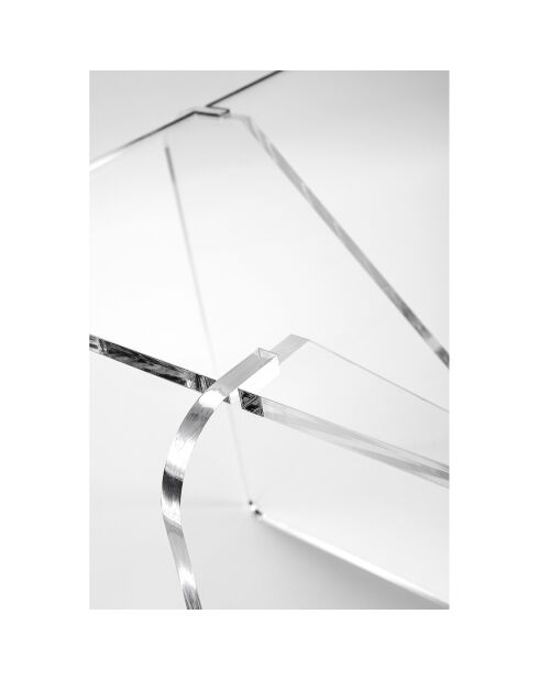 Table basse maddy transparente - 58x58x40 cm